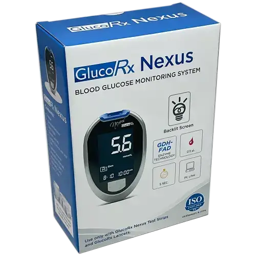 GlucoRx Nexus Blood Glucose Meter Kit 2 GlucoRx Nexus Blood Glucose Meter Kit — image 2